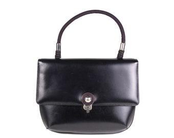 LOEWE Vintage Black Leather Handbag