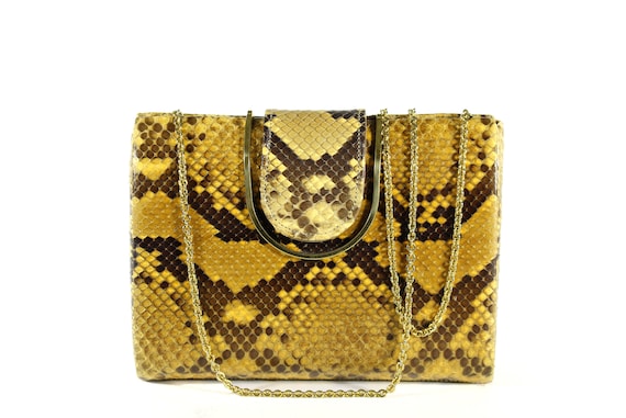 Clutch Vintage VARON de Serpiente Pit n Etsy M xico