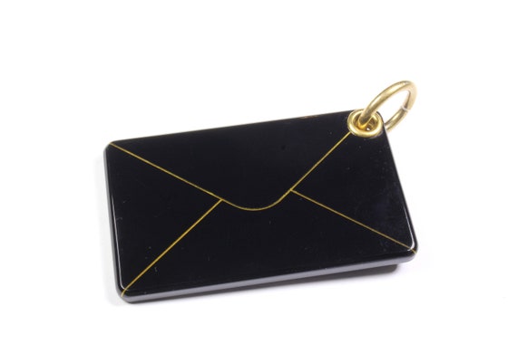 YVES SAINT LAURENT Y-mail Vintage Envelope Key-ring Bag Charm - Etsy