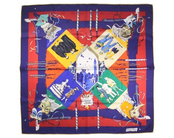 Vintage HERMÈS scarf “Le Carnaval de Venise” by Hubert de Watrigant