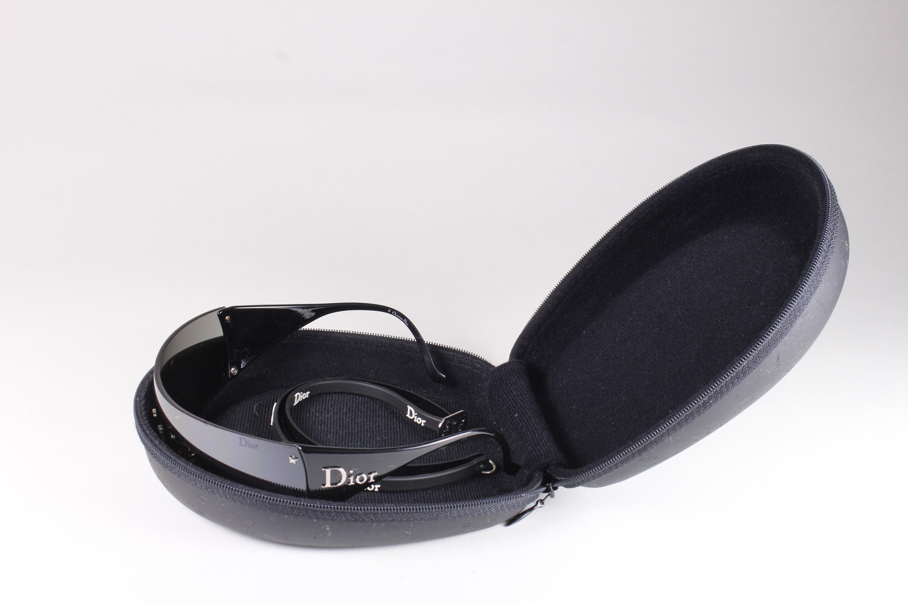 CHRISTIAN DIOR Vintage 2000's Dior Ski 6 Black Mask Sunglasses