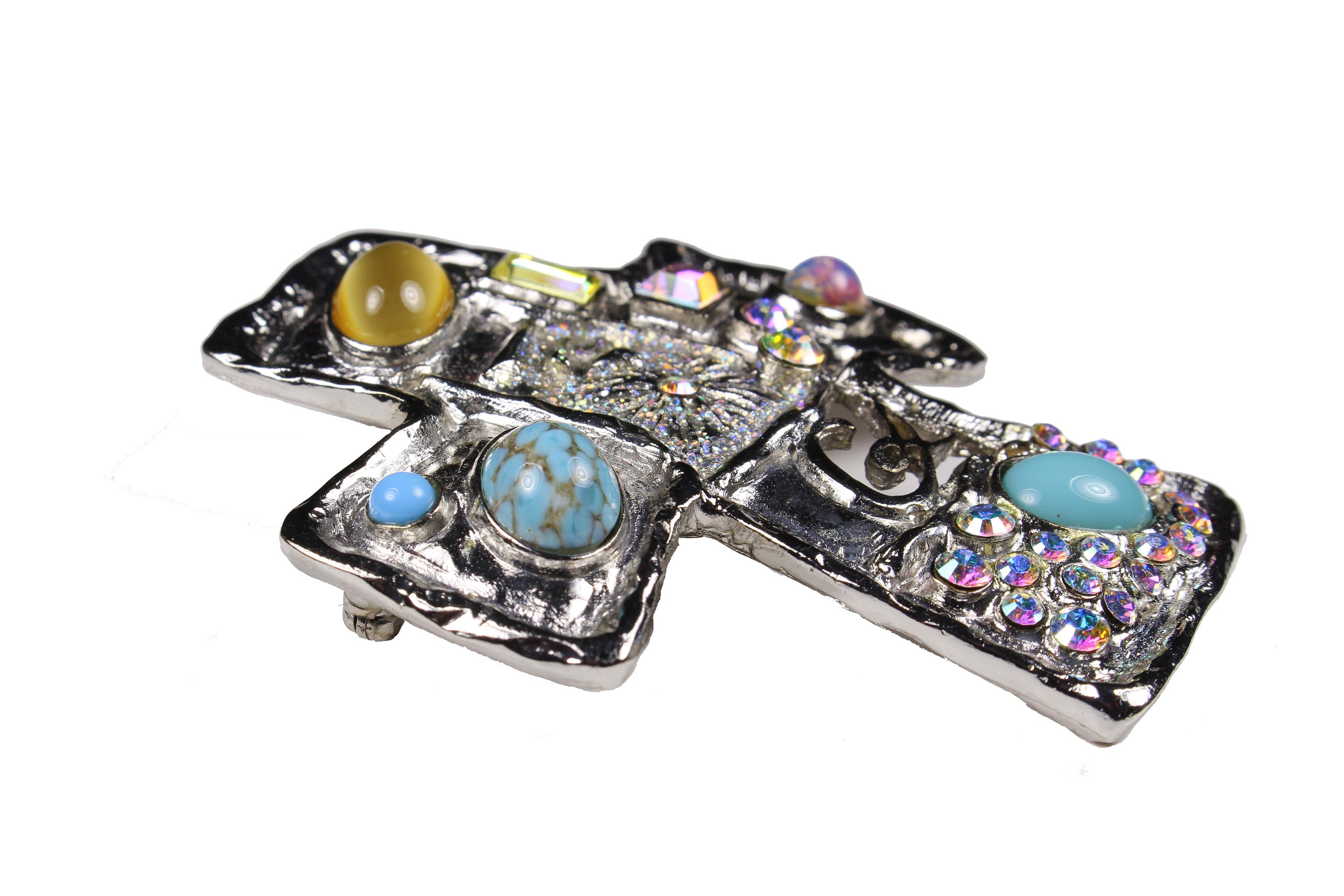 クリスチャン・ラクロア ヴィンテージ シルバー ラージクロス