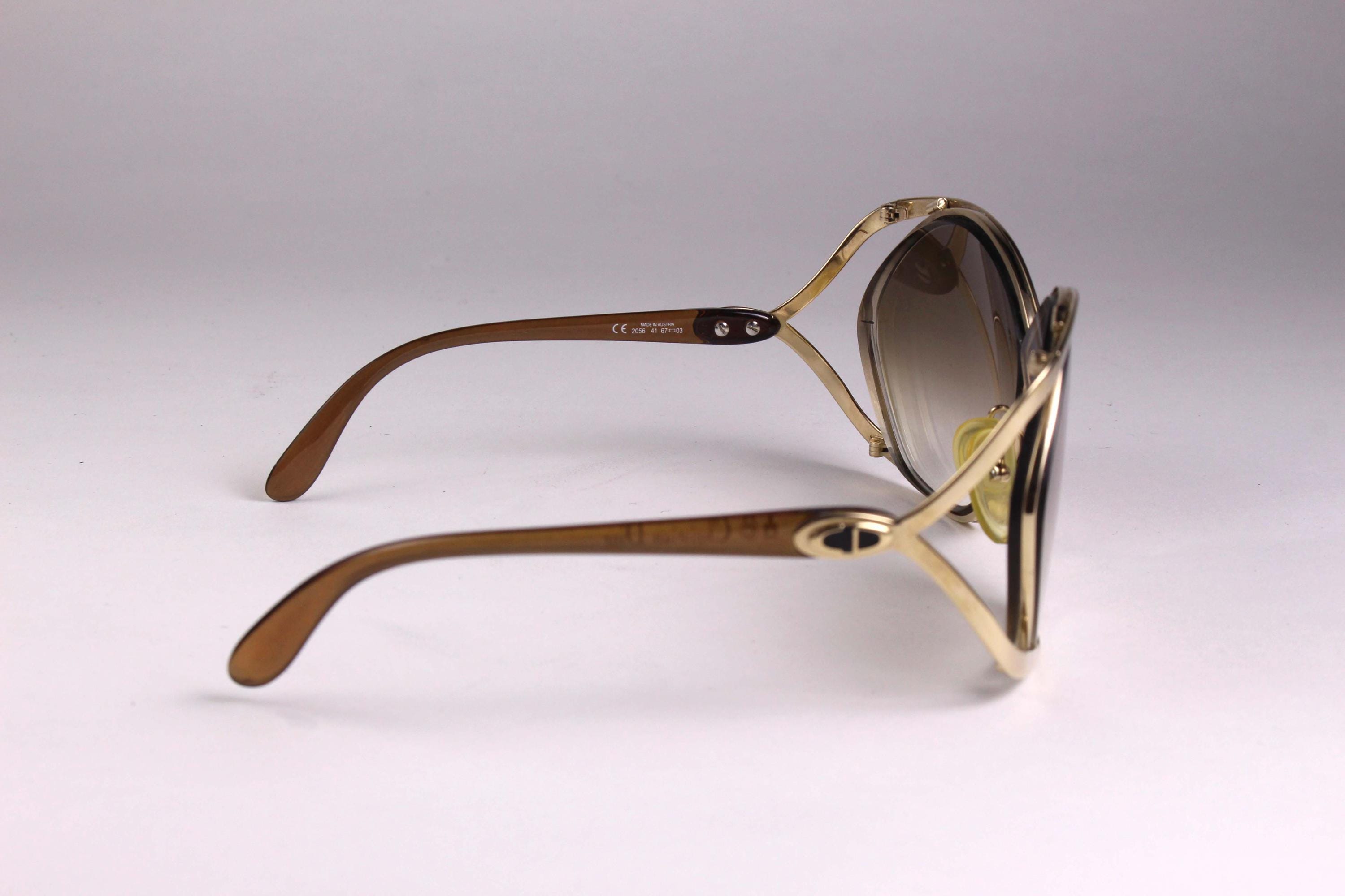 CHRISTIAN DIOR Vintage 80's Eyeglasses 2056 Oversize Butterfly