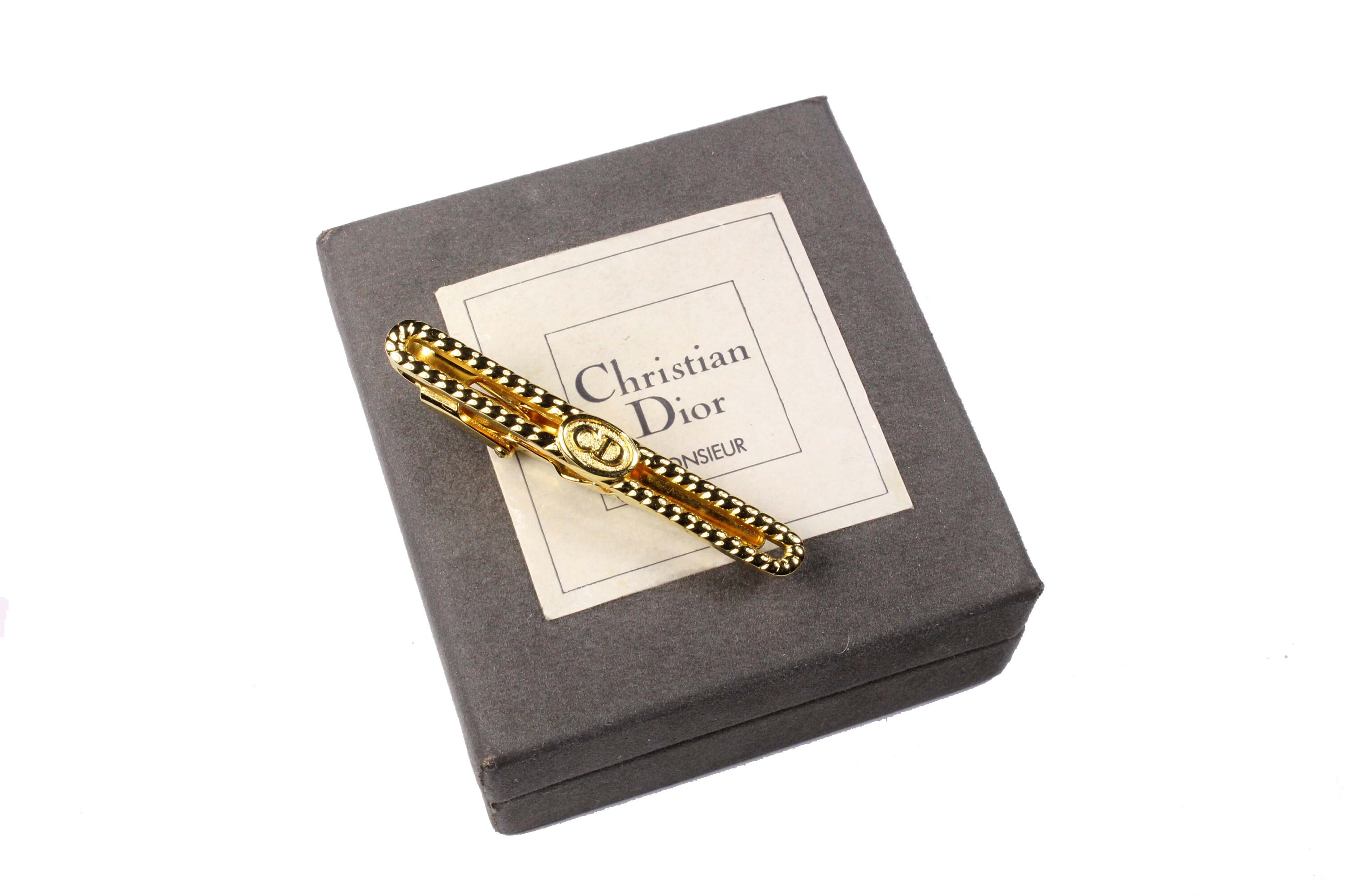 Vintage CHRISTIAN DIOR Monsieur Tie Bar - Etsy