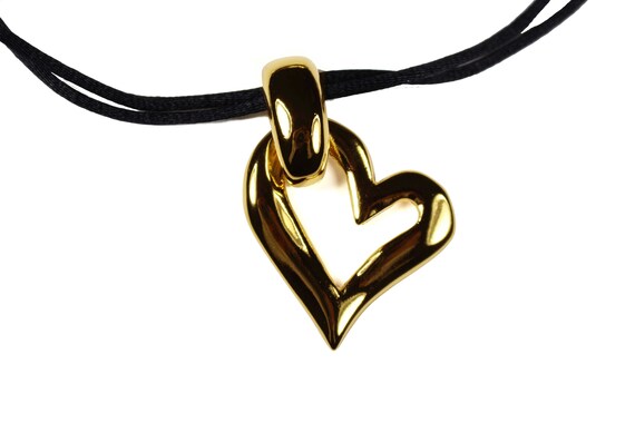 YVES SAINT LAURENT Heart Vintage Pendant