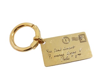Yves Saint Laurent Y-mail Vintage Small Envelope Key-Ring Bag Charm