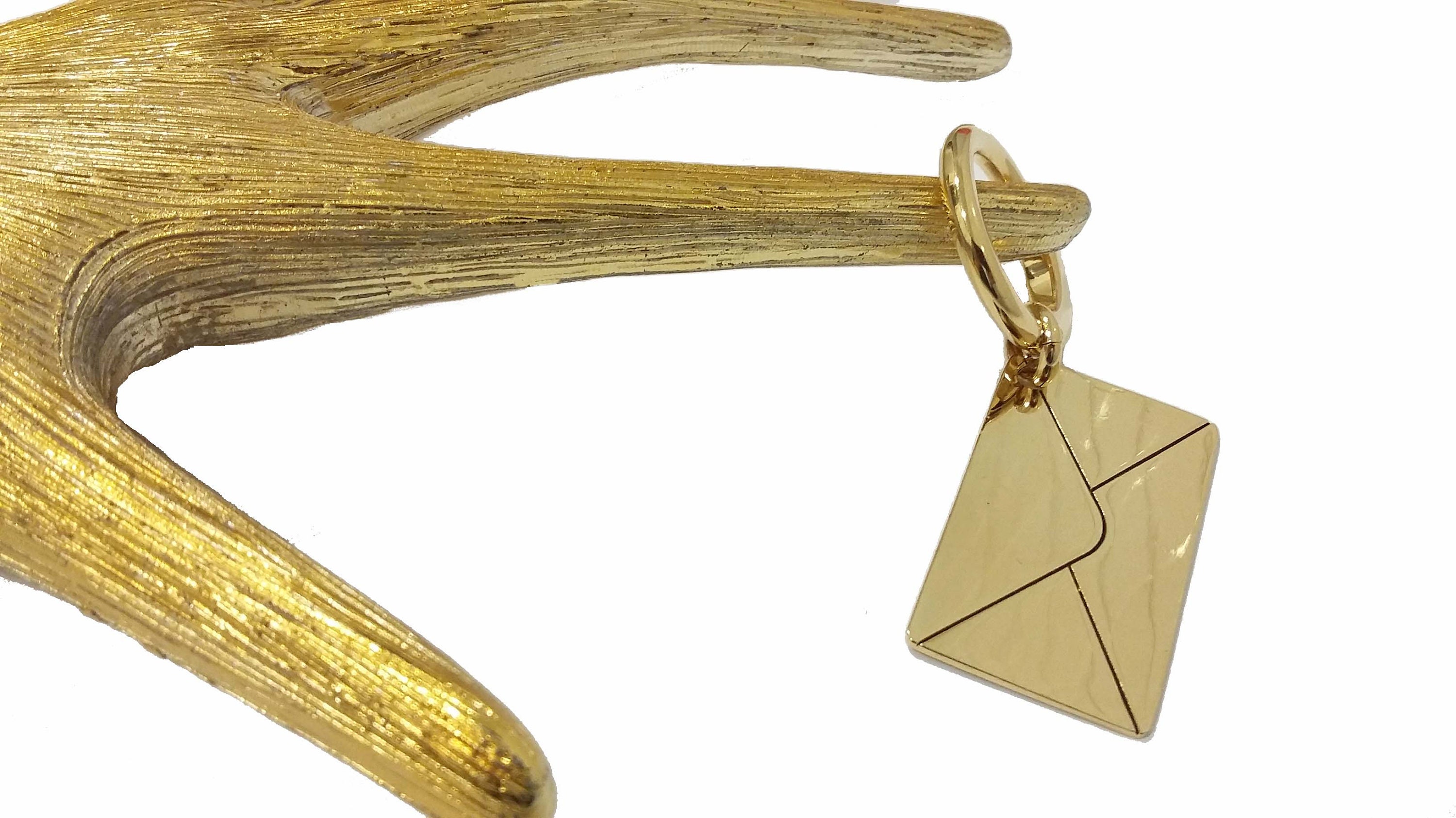 YVES SAINT LAURENT Y-mail Vintage Small Envelope Key-ring Bag - Etsy