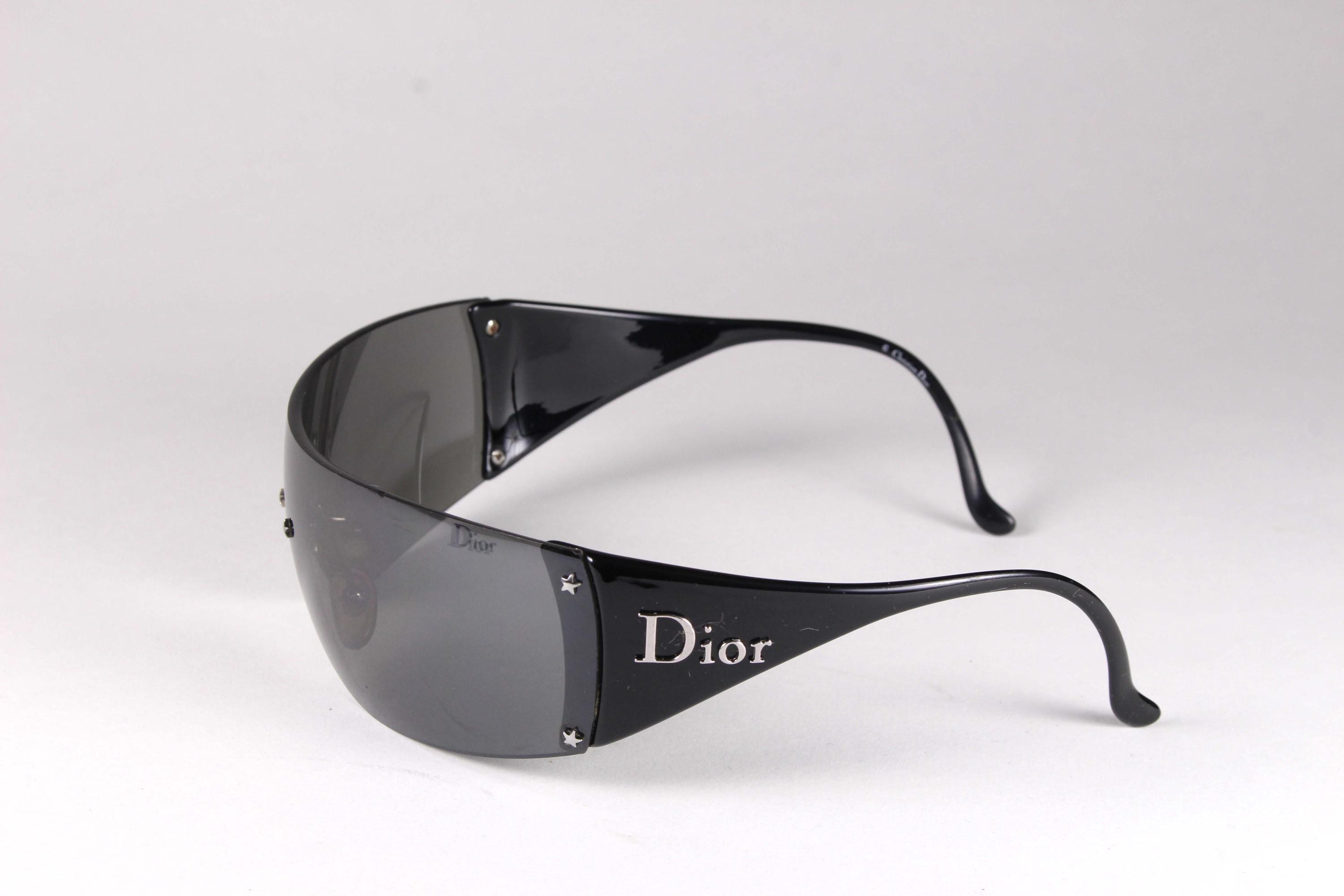 CHRISTIAN DIOR Vintage 2000's Dior Ski 6 Black Mask Sunglasses