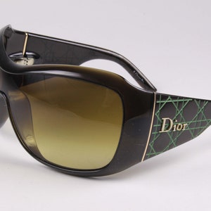 CHRISTIAN DIOR Vintage 2000&#39;s Mask Sunglasses DIOR Cannage 1