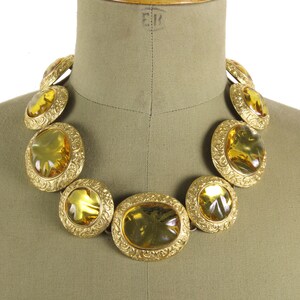 YVES SAINT LAURENT Vintage Cabochons Necklace and Bracelet Set