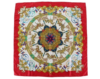 Vintage HERMÈS scarf “Luna Park” by Joachim Metz