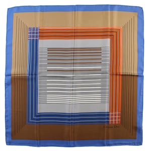 CHRISTIAN DIOR Vintage Scarf 100% Silk