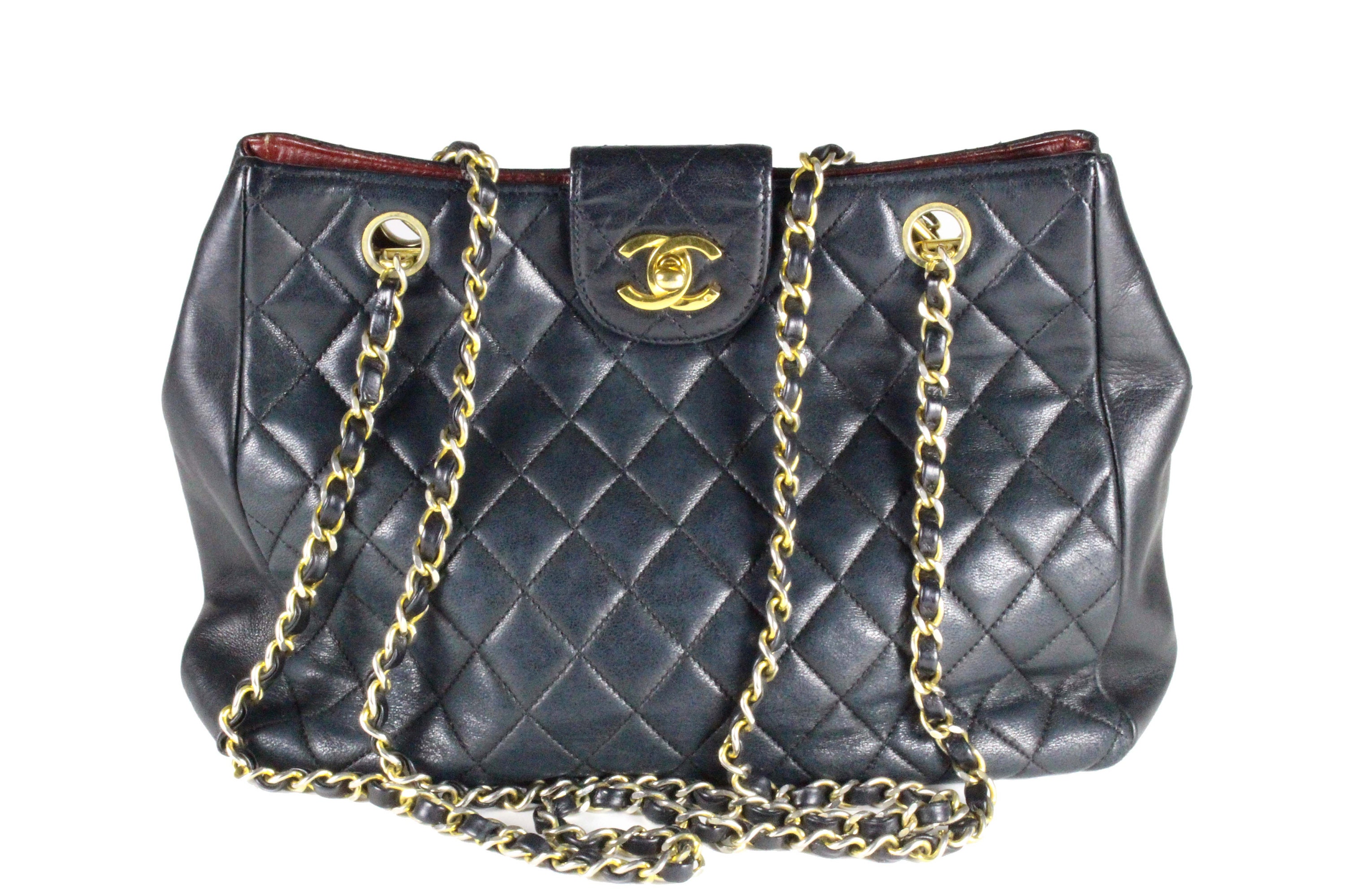 CHANEL Vintage 1990's Quilted Leather Tote Bag -  Norway