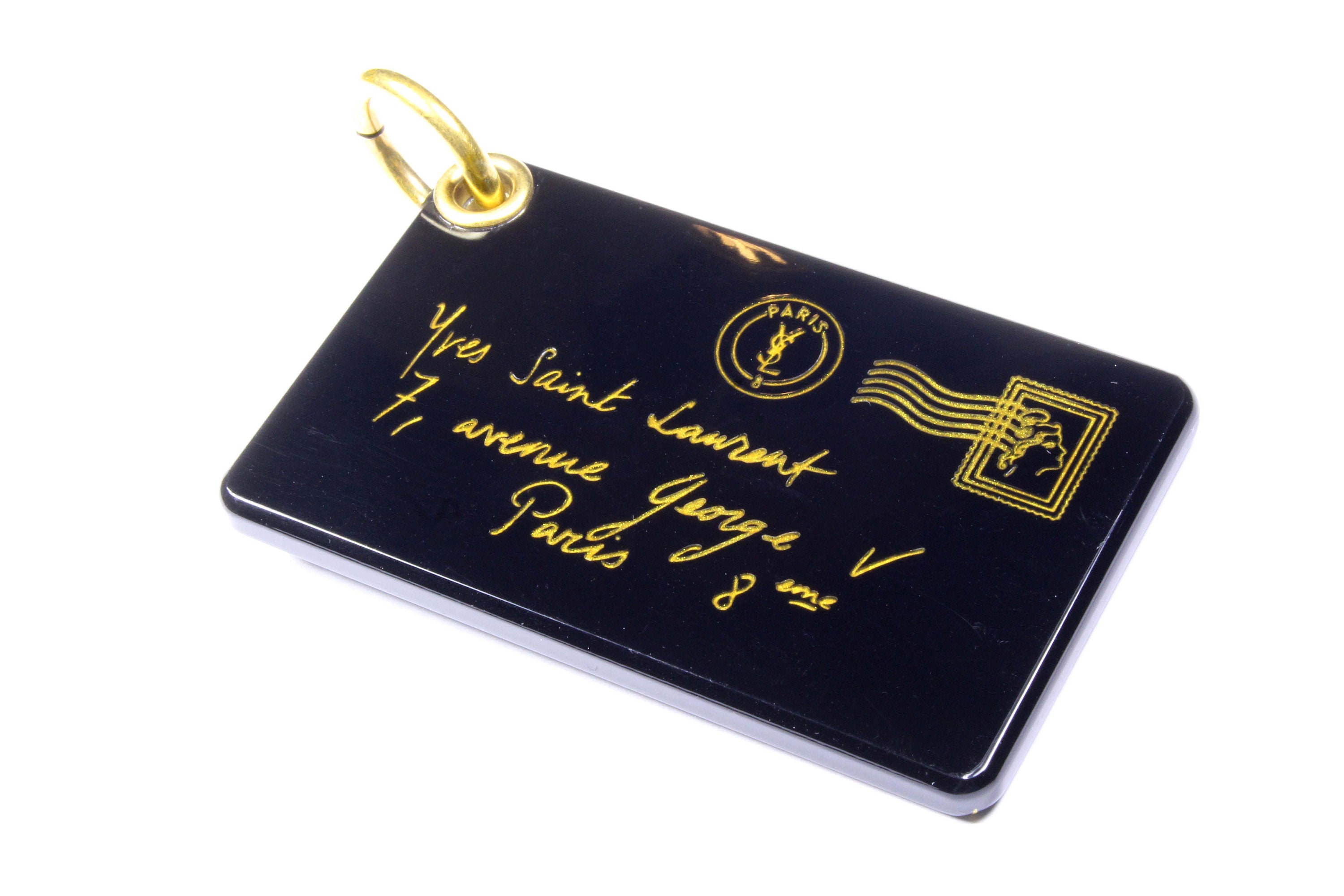 YVES SAINT LAURENT Y-mail large envelope key-ring bag charm