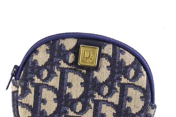 CHRISTIAN DIOR Blue Dior Oblique Canvas Coin Purse - Etsy