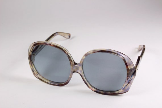 POLAROID Vintage 60_70s Oversized Sunglasses Gray - image 6