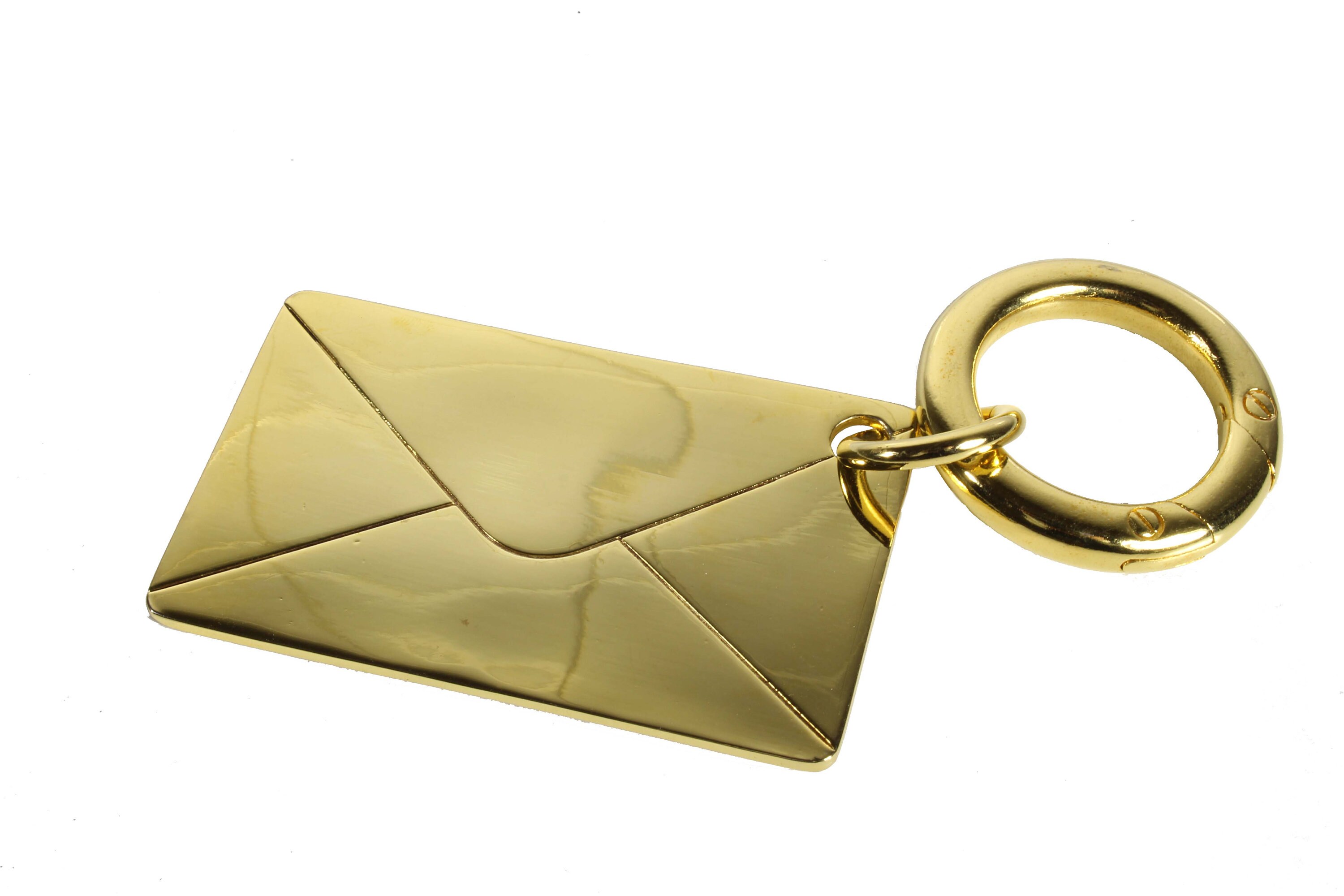 YVES SAINT LAURENT Y-mail Vintage Großer Umschlag Schlüsselring  Taschenanhänger oder Halskette | Schlüsselanhänger