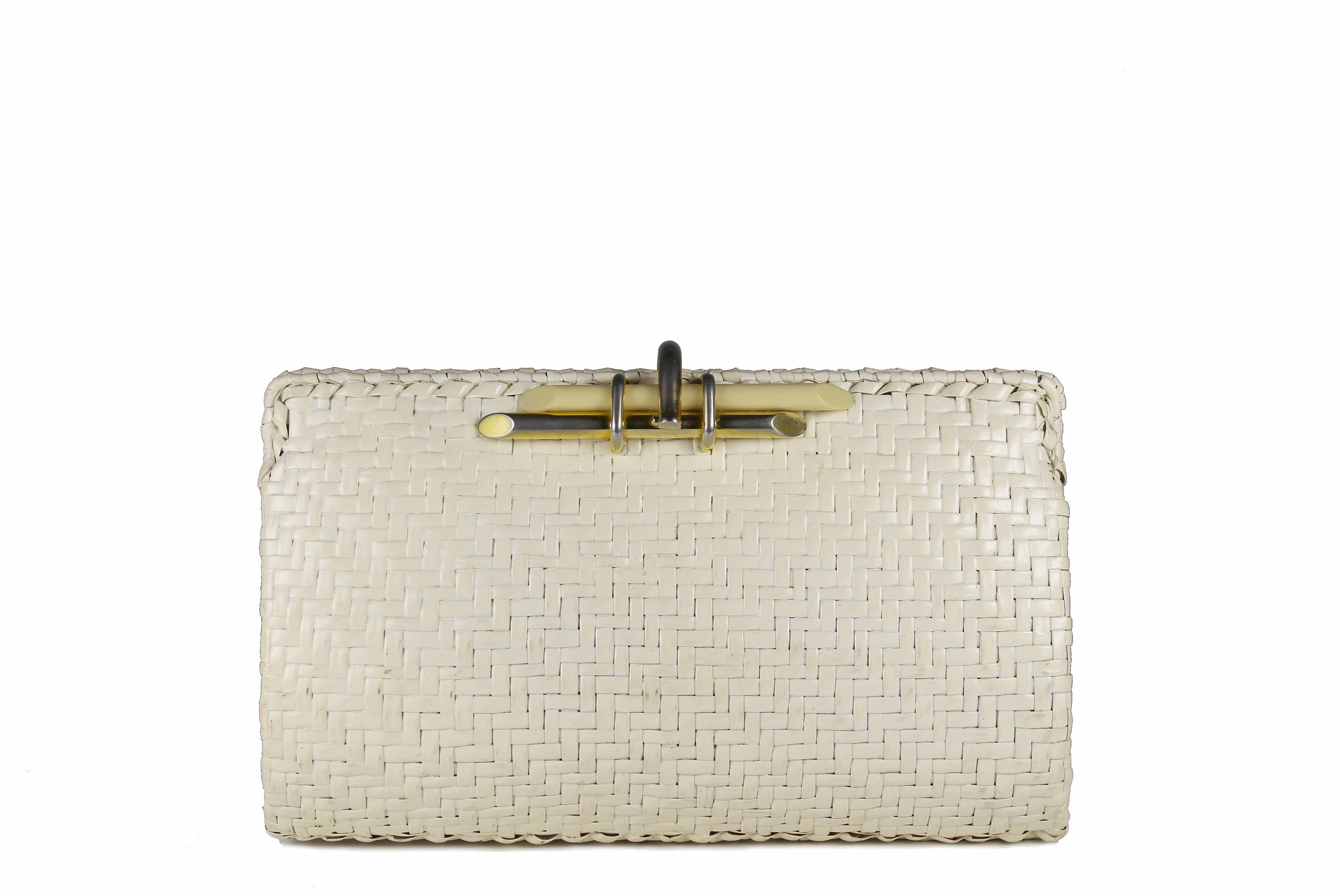 Rodo Lizard Skin Vintage Clutch with Rhinestone Closure - MRS Couture