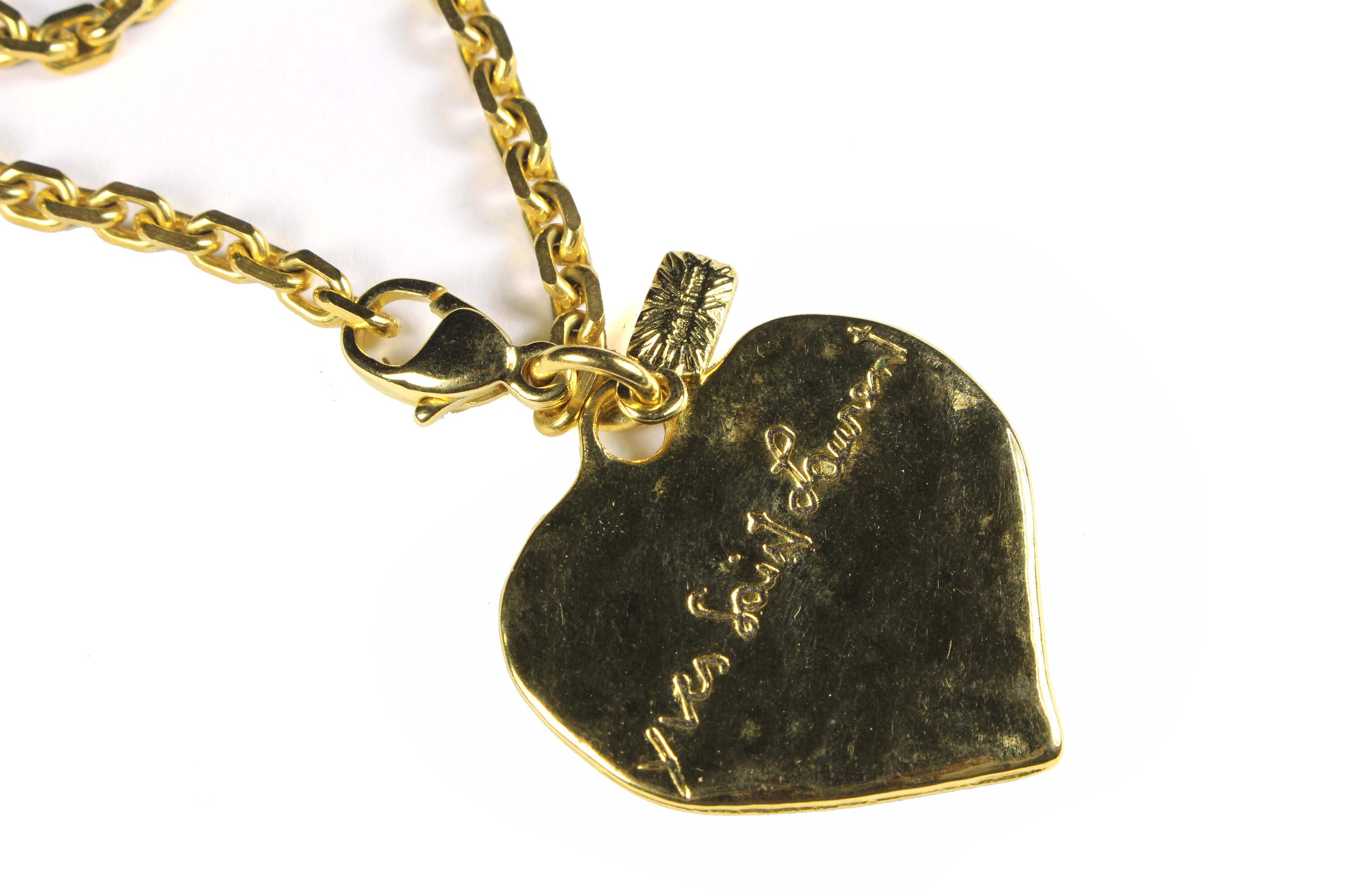YVES SAINT LAURENT Vintage Heart Love Key-ring Bag Charm - Etsy