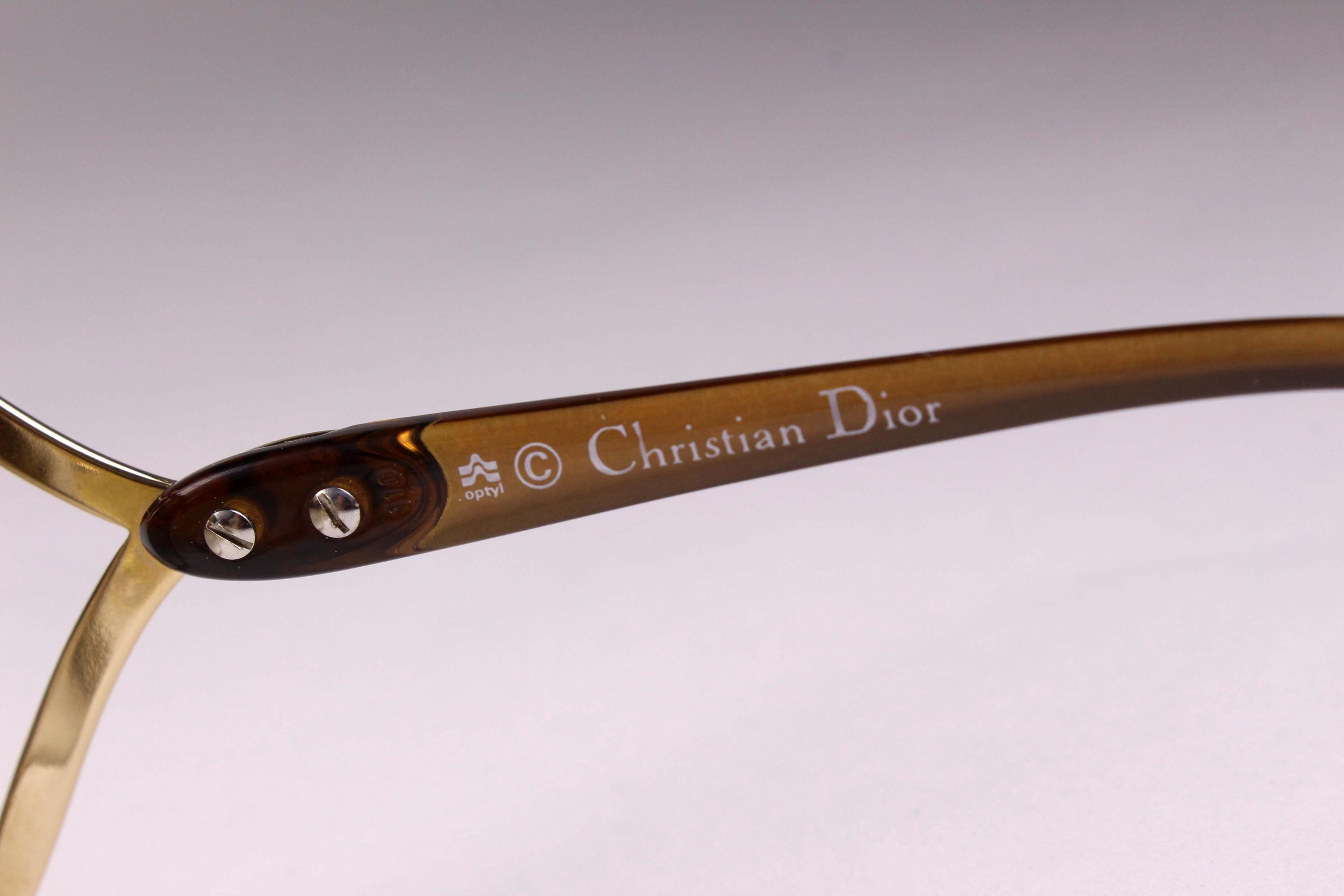 CHRISTIAN DIOR Vintage 80's Eyeglasses 2056 Oversize Butterfly
