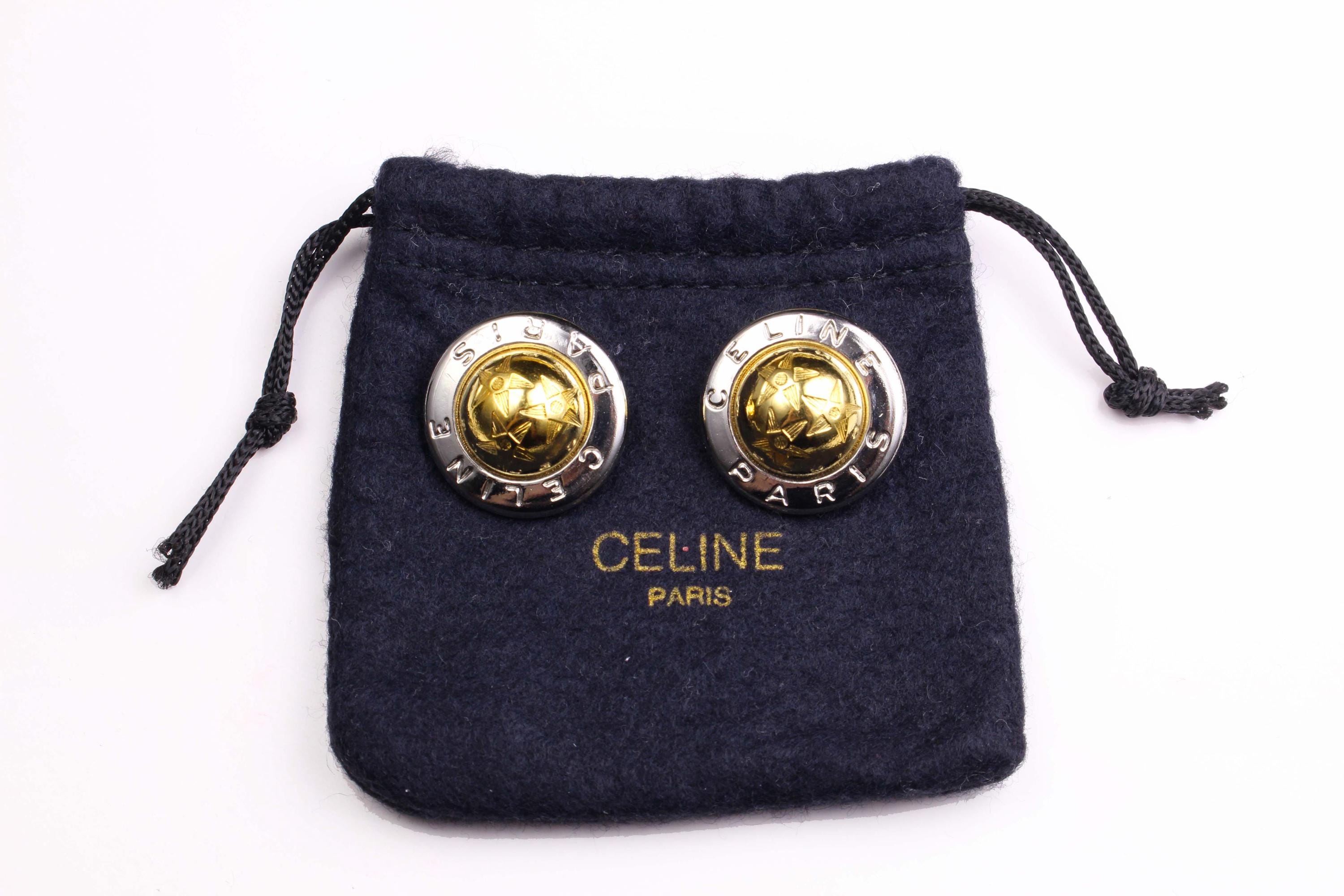 Celine Paris Vintage Celine Earrings Celine Paris 1980s Vintage 