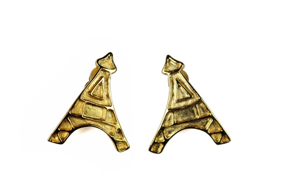 YVES SAINT LAURENT Eiffel Tower Vintage Earrings