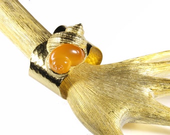 Bracelet manchette ouvert coquillages vintage des années 1990 CHRISTIAN DIOR