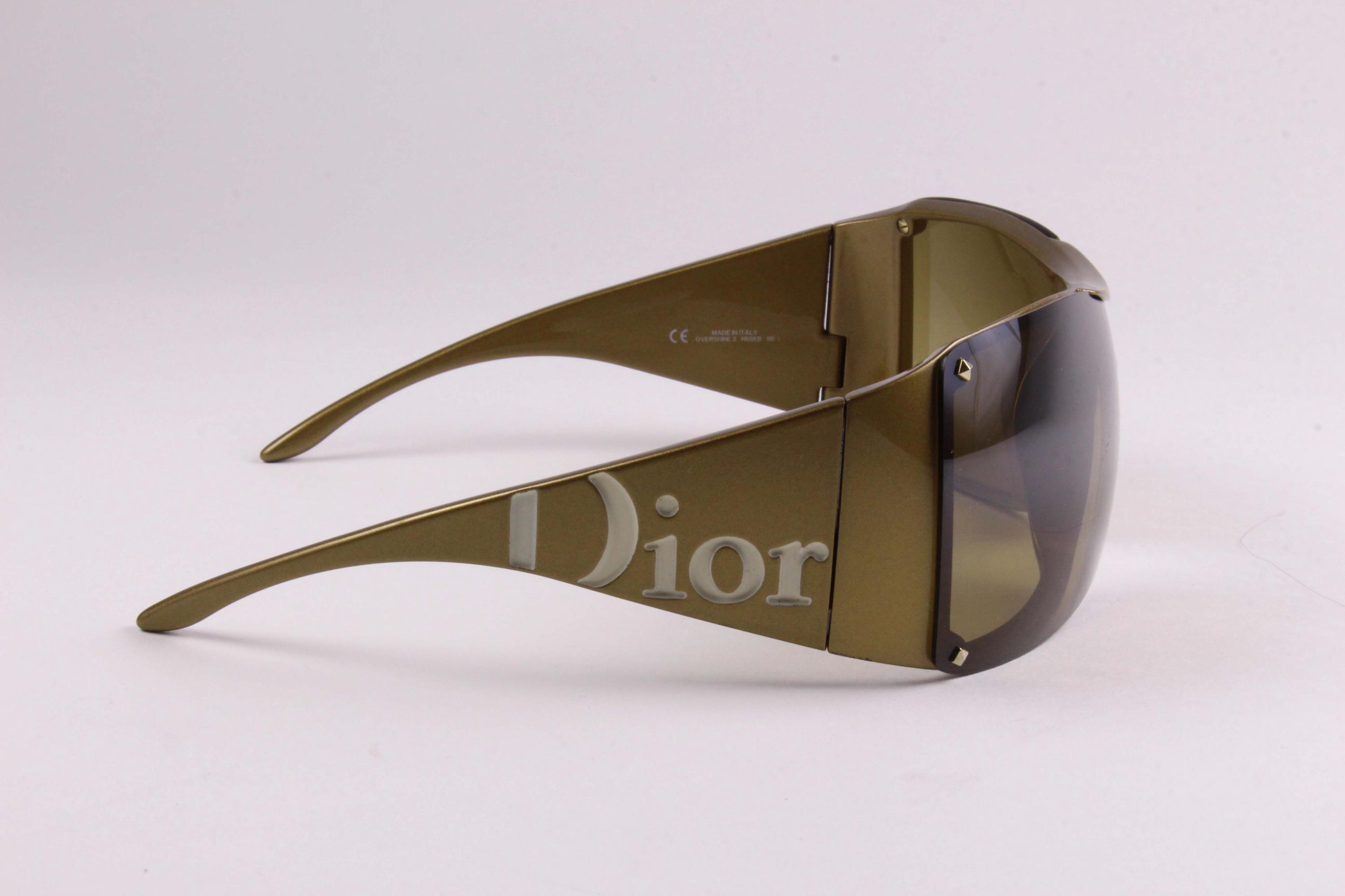 Dior Overshine2 ビンテージサングラス　ユニセックス　ブラウン Dior Overshine2 ビンテージサングラスユニセックスブラウン