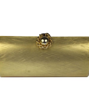 RODO Vintage Brushed Aged Gold Clutch