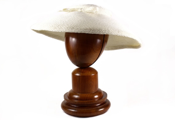 De 50 Color Sombrero Años MartíS Rafia FMartí aVintage Blanco MUVSzp