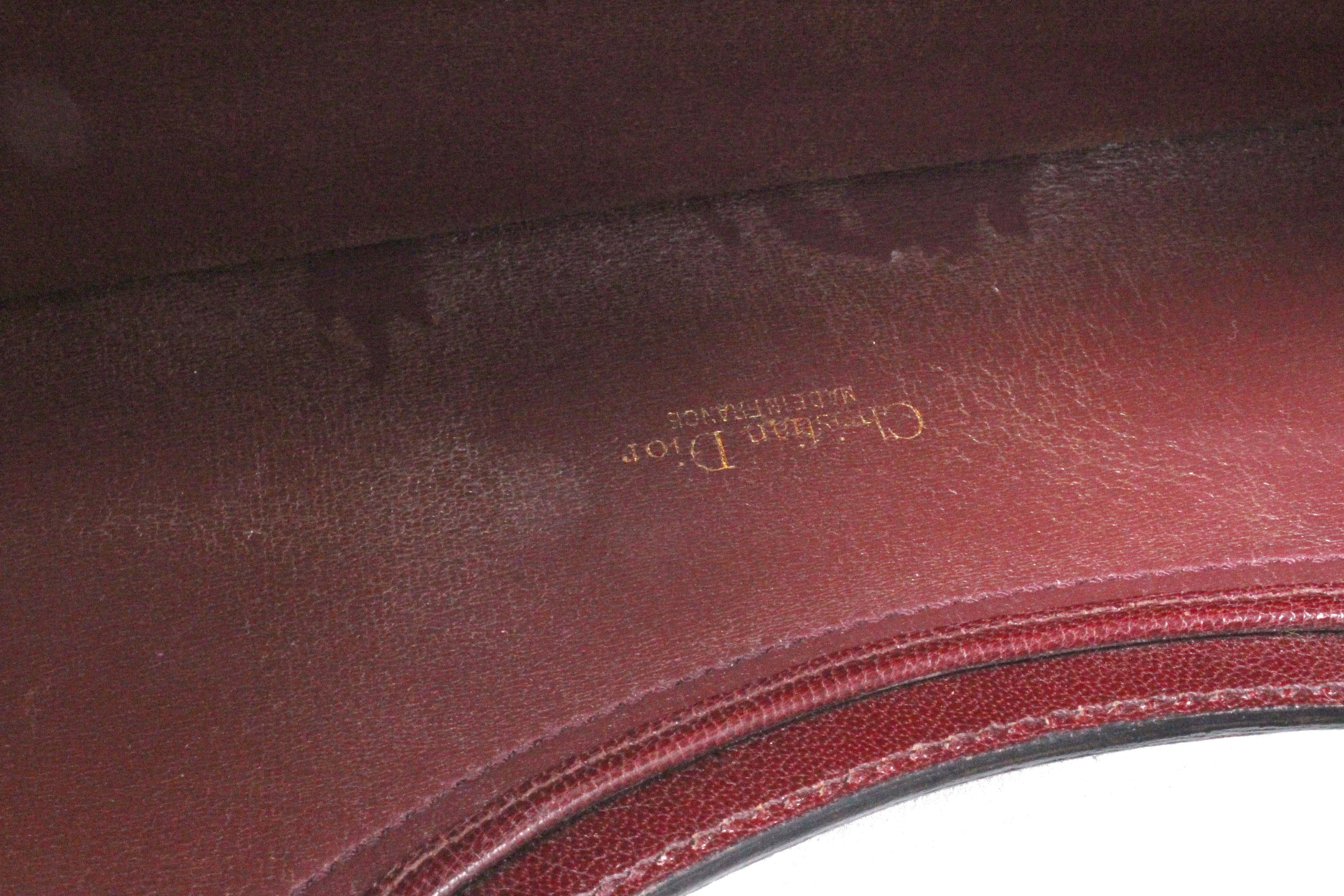 CHRISTIAN DIOR foldable envelope leather clutch bag – Vintage Carwen