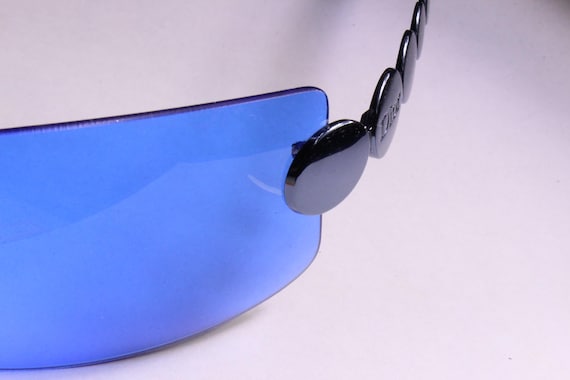 CHRISTIAN DIOR Vintage 2000's Blue Millenium 55N Mask Sunglasses