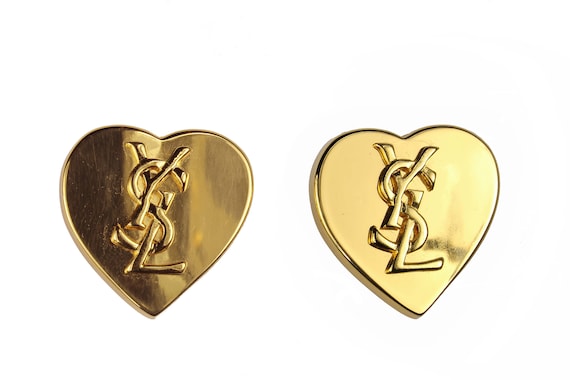 Yves Saint Laurent heart earrings - Gem