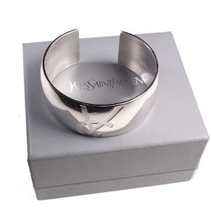 Yves Saint Laurent バングル YSL刻印 ヴィンテージ イギリス買付】YVES SAINT LAURENTイヴ・サンローラン エナメル