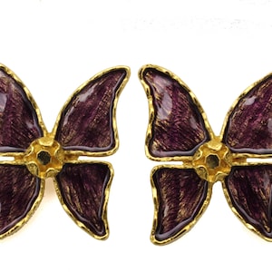 YVES SAINT LAURENT Butterfly Vintage Earrings