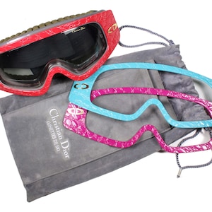 CHRISTIAN DIOR Vintage 80&#39;s Ski Changeable Sunglasses