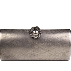 RODO Vintage Brushed Aged Silver Clutch