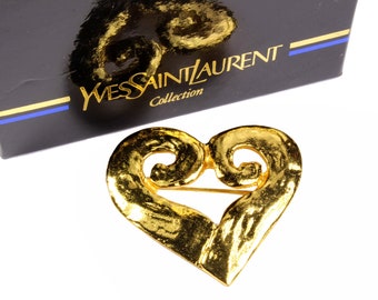 Yves Saint Laurent Rive Gauche Gold Plated Star Brooch/pendant