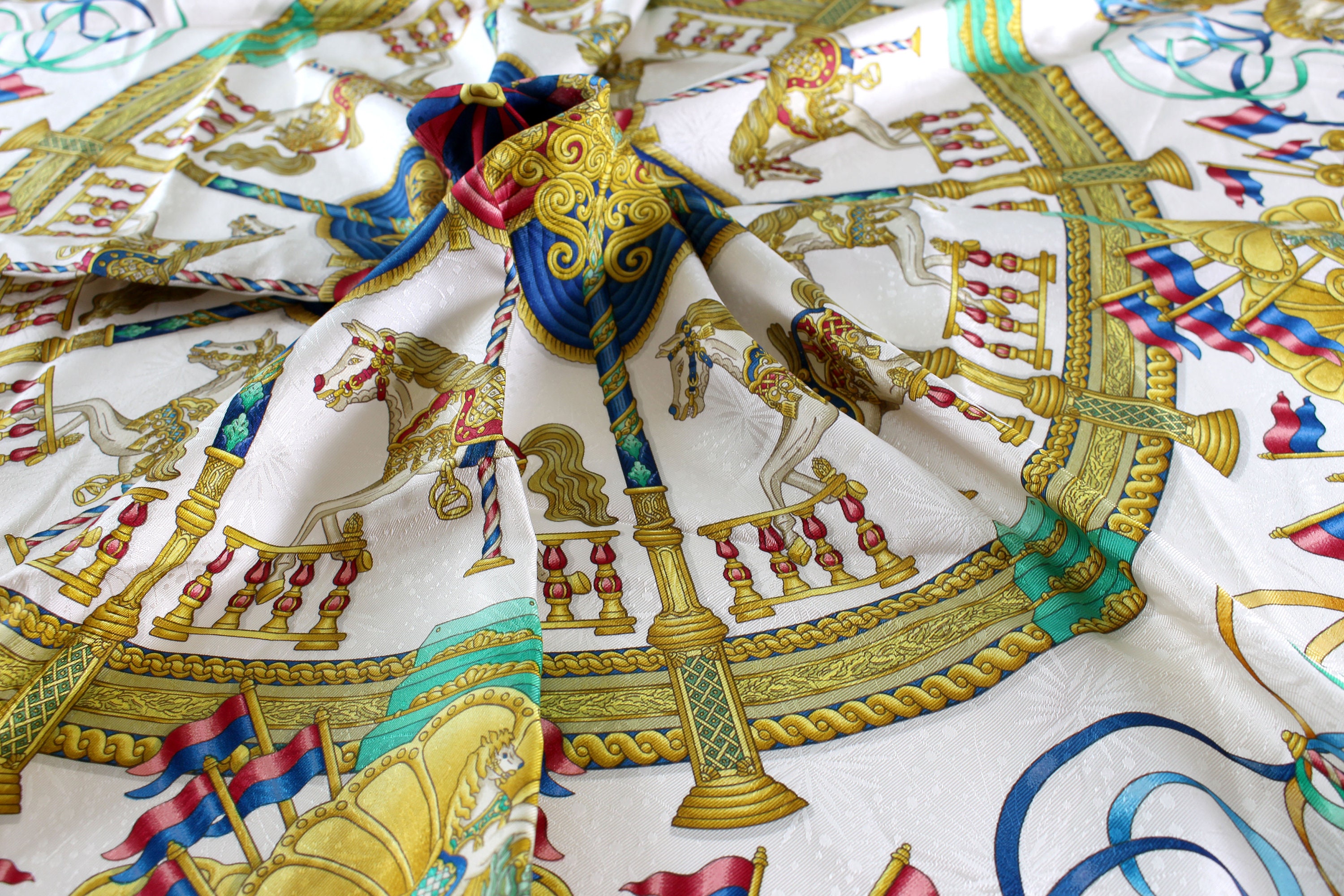 Vintage HERMÈS Scarf “luna Park” by Joachim Metz - Etsy