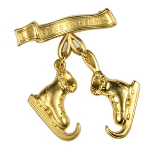 HERMES Vintage Enamel Brooch