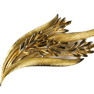 TRIFARI golden branch brooch