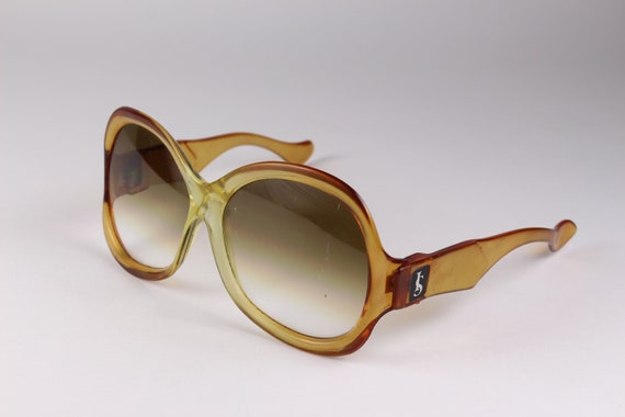 Vintage 60-70s Oversized Sunglasses Tortoiseshell - image 2