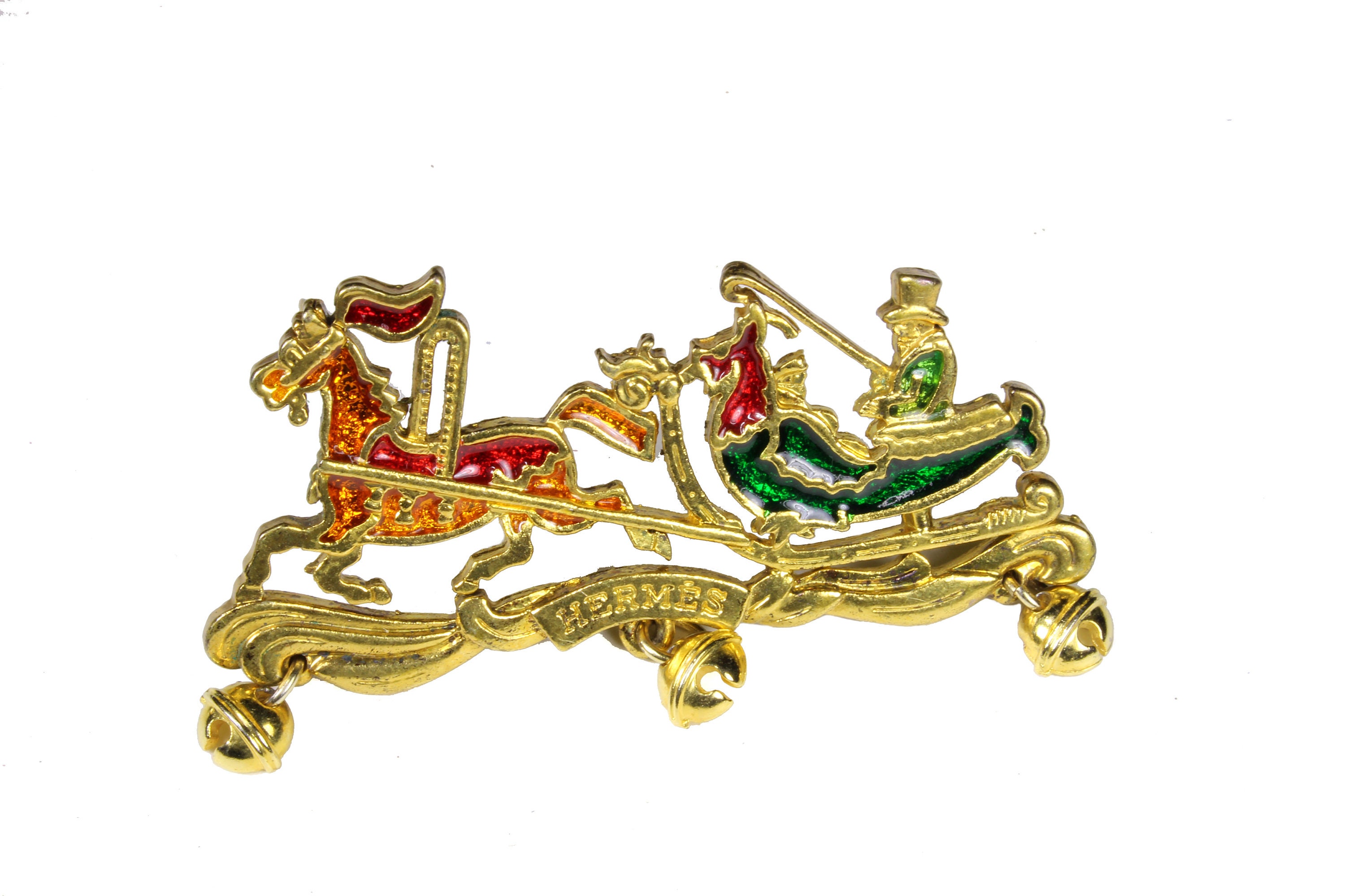 【ギフトにもおすすめ☆】HERMES ブローチ Carrousel ギフトにもおすすめ☆】HERMES ブローチ Carrousel (HERMES