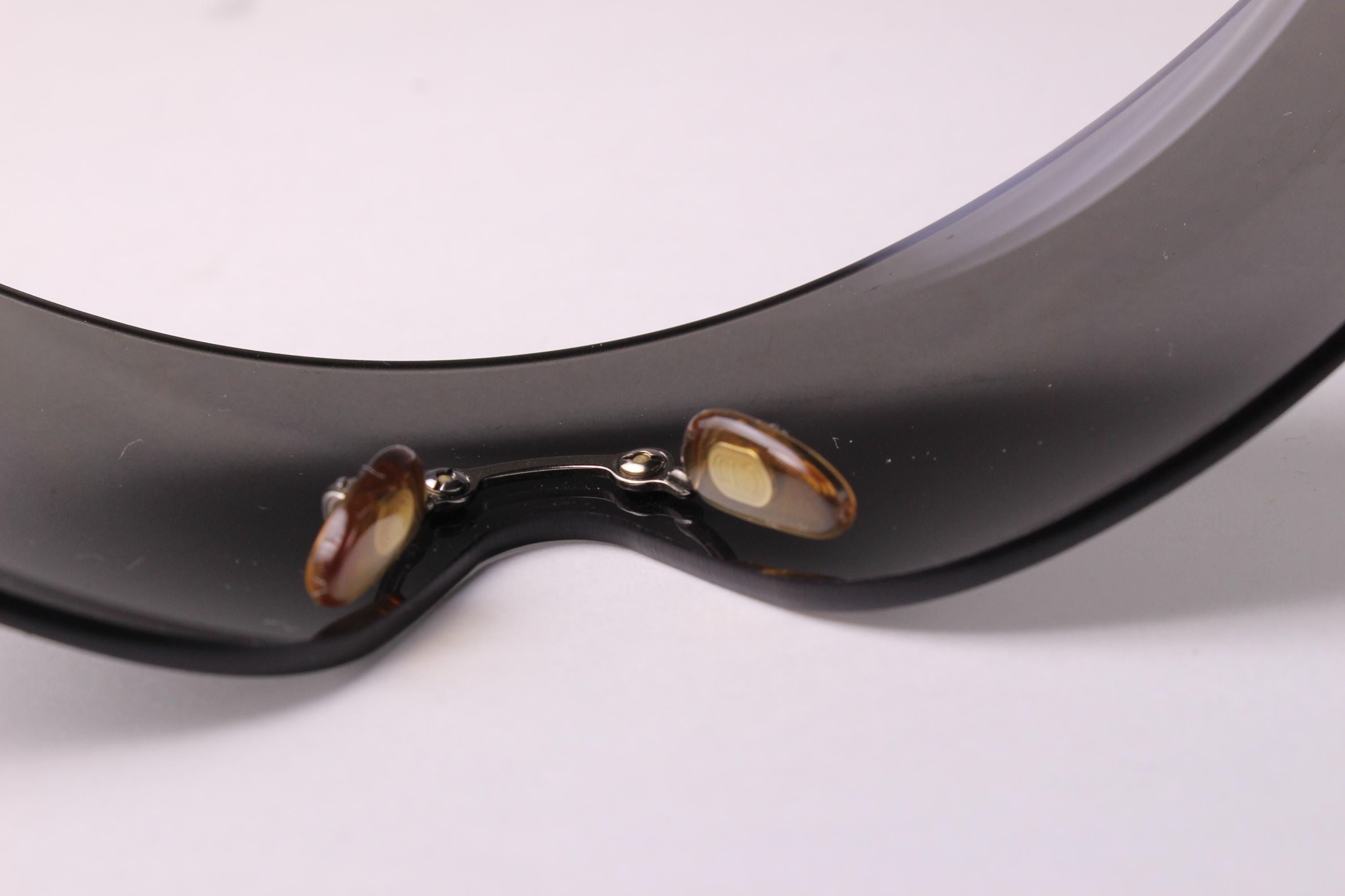 CHRISTIAN DIOR Vintage 2000's Dior Ski 6 Black Mask Sunglasses