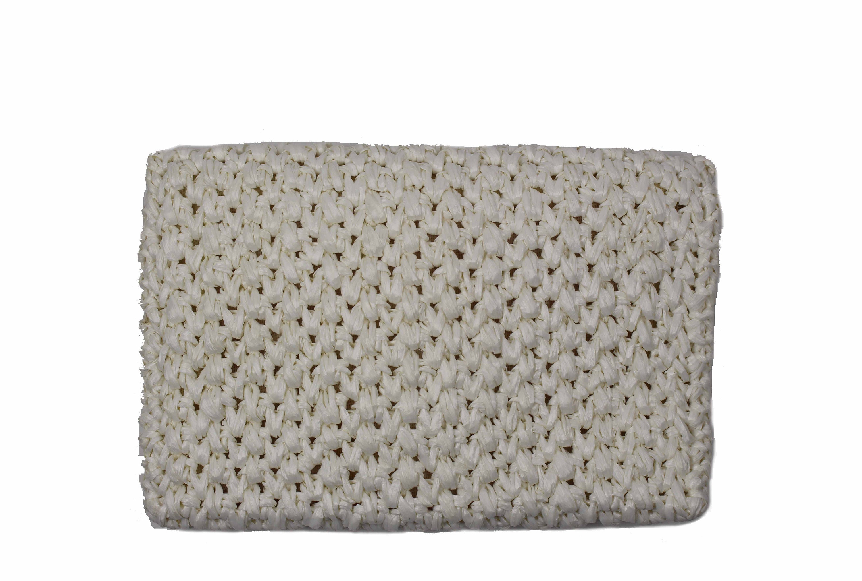 RODO Vintage White Raffia Envelope Bag - Etsy
