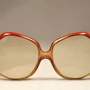 CHRISTIAN DIOR vintage 80's Lunettes Optyl Translucide Couleur Orange image 1