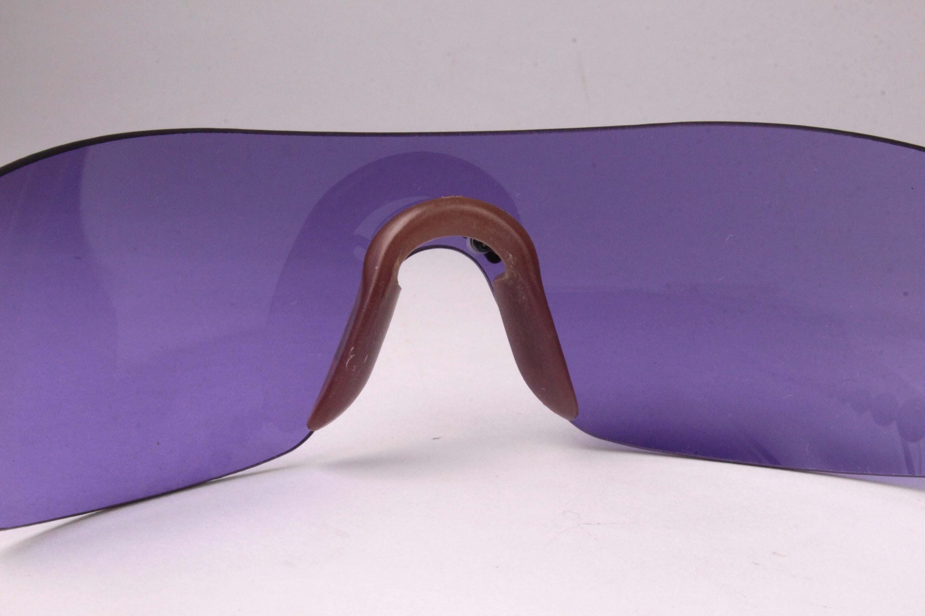 CHRISTIAN DIOR Vintage 2000's Millenium 83L Violet Mask Sunglasses
