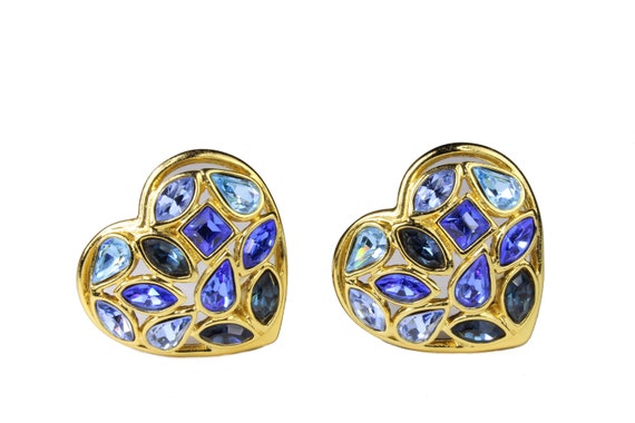 Yves Saint Laurent heart earrings - Gem