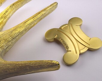 CELINE Vintage Large Logo Triomphe Brooch - Etsy