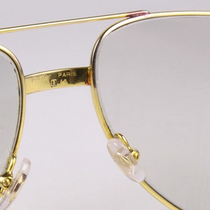 CARTIER vintage 80's Lunettes de vue Vendôme Aviator Plaqué Or 262123 image 10